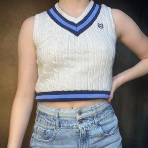 Vintage Chaps Sweater Vest || US Women's S